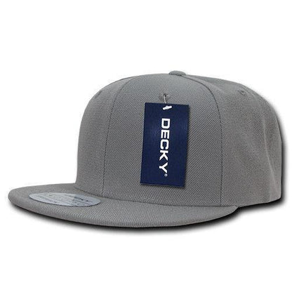 Decky Trendy Flat Bill Snapback Baseball 6 Panel Caps Hats Unisex-350-351-BLACK-