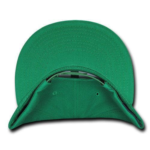 Decky Trendy Flat Bill Snapback Baseball 6 Panel Caps Hats Unisex-350-351-BLACK-