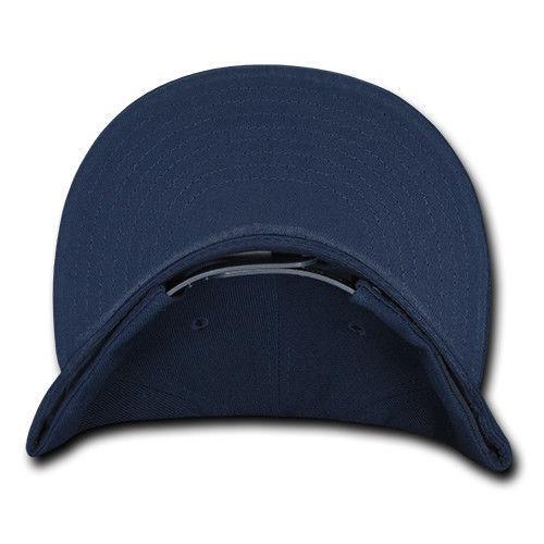 Decky Trendy Flat Bill Snapback Baseball 6 Panel Caps Hats Unisex-350-351-BLACK-