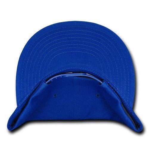 Decky Trendy Flat Bill Snapback Baseball 6 Panel Caps Hats Unisex-350-351-BLACK-