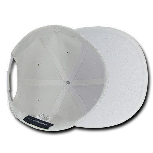Decky Trendy Flat Bill Snapback Baseball 6 Panel Caps Hats Unisex-350-351-BLACK-