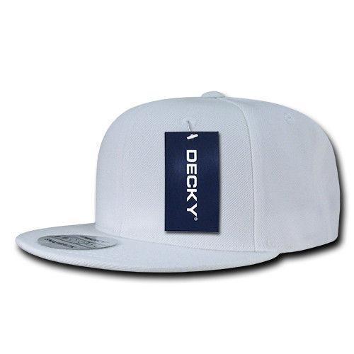 Decky Trendy Flat Bill Snapback Baseball 6 Panel Caps Hats Unisex-350-351-BLACK-
