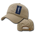 Decky Two Ply Polo Washed Heavy Cotton 6 Panel Dad Caps Hats-Khakhi-