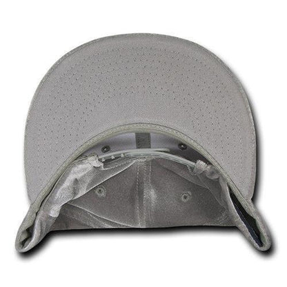Decky Velvet Snapbacks Flat Bill 6 Panel Baseball Hats Caps Unisex-Black-