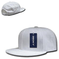 Decky Velvet Snapbacks Flat Bill 6 Panel Baseball Hats Caps Unisex-White-