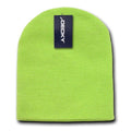 Decky Warm Winter Beanies Uncuffed Short Knit Ski Snowboard Caps Hats Unisex-KCS-Melon-