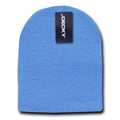 Decky Warm Winter Beanies Uncuffed Short Knit Ski Snowboard Caps Hats Unisex-KCS-Sky-