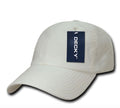 Decky Washed Cotton Polo Style Flex Fitted Baseball Hats Caps Unisex-Creme-