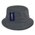 Decky Washed Cotton Twill Fisherman'S Polo Fitted Bucket Chino Hats Caps Unisex-S/M-Charcoal-
