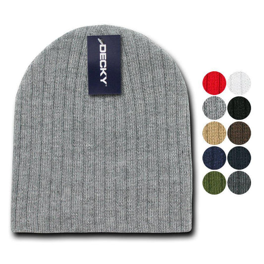 Decky Winter Beanies For Baby Toddlers Kids Youth Cable Knit Soft Stretchy-Black-