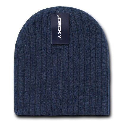 Decky Winter Beanies For Baby Toddlers Kids Youth Cable Knit Soft Stretchy-Black-