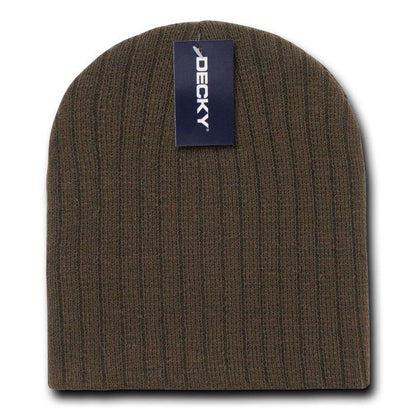 Decky Winter Beanies For Baby Toddlers Kids Youth Cable Knit Soft Stretchy-Brown-