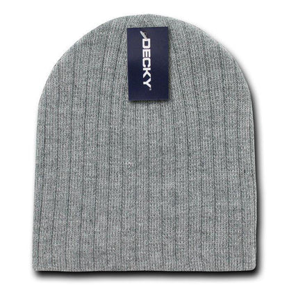 Decky Winter Beanies For Baby Toddlers Kids Youth Cable Knit Soft Stretchy-Heather Grey-