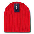 Decky Winter Beanies For Baby Toddlers Kids Youth Cable Knit Soft Stretchy-Red-