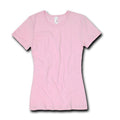 Decky Women'S Women 30S Baby Rib Crew Neck Slim Fit Tank Shirts-Pink-Small-