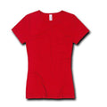 Decky Women'S Women 30S Baby Rib Crew Neck Slim Fit Tank Shirts-Red-Small-