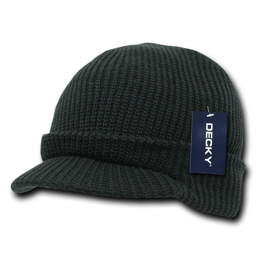 Decky Youth Boys Girls Kids Size Warm Beanies Gi Watch Caps Hats Ski Visor-