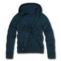 Decky Zip Up Hoody Hoodie Solid Sweatshirt Mens Women Unisex-Navy-Medium-