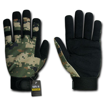 Digital Camo Camouflage Army Outdoor Tactical Hunting Gloves-Woodland Digital-Large-