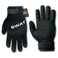 Digital Leather Police Policia Security Swat Tactical Hatch Gloves-Black-SWAT-Small-