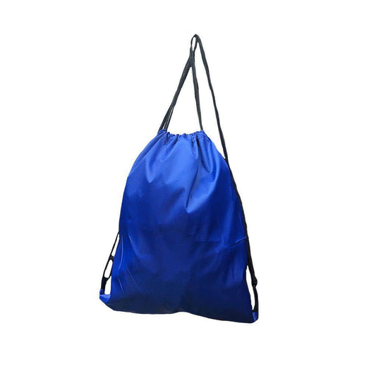 Drawstring Rucksack Sack Cinch Tote Storage Bag Sack For Gym Traveling Work School Adults Kids-Black-