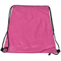 Drawstring Rucksack Sack Cinch Tote Storage Bag Sack For Gym Traveling Work School Adults Kids-Pink-