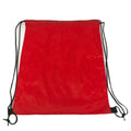 Drawstring Rucksack Sack Cinch Tote Storage Bag Sack For Gym Traveling Work School Adults Kids-Red-