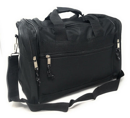 Duffle Bags Carry-on Travel Sports Luggage Shoulder Strap Gym 17 inch-BLACK-
