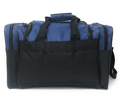 Duffle Bags Carry-on Travel Sports Luggage Shoulder Strap Gym 17 inch-BLACK-