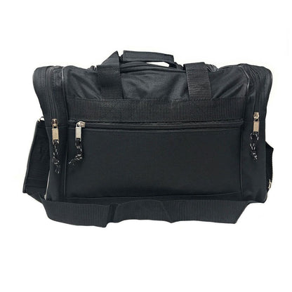 Duffle Bags Carry-on Travel Sports Luggage Shoulder Strap Gym 17 inch-BLACK-