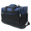 Duffle Bags Carry-on Travel Sports Luggage Shoulder Strap Gym 17 inch-NAVY BLUE / BLACK-