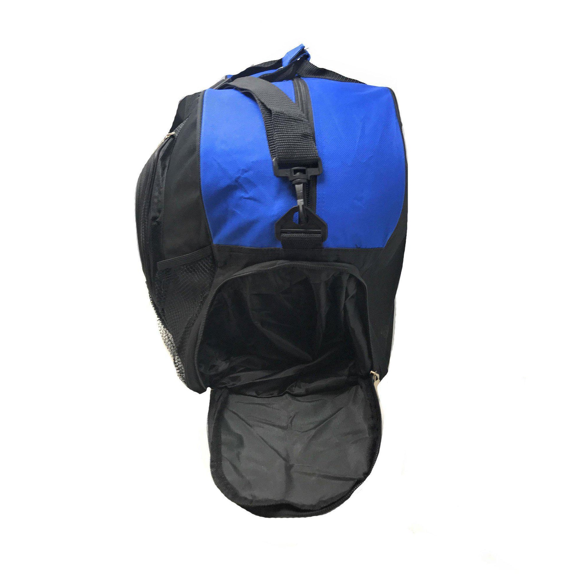 21inch Duffle Bags W/ Shoe Storage Pocket Travel Sport Gym Carry-On Luggage-ROYAL / BLACK-