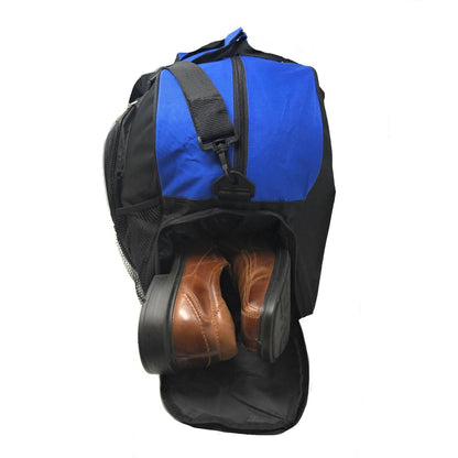 21inch Duffle Bags W/ Shoe Storage Pocket Travel Sport Gym Carry-On Luggage-ROYAL / BLACK-