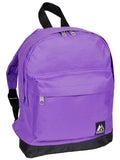 Everest Backpack Book Bag - Back to School Junior-Dark Purple/Black-