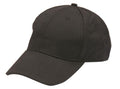 6 Panel Baseball Hats Caps Hook And Loop Closure Eco Friendly-BLACK-