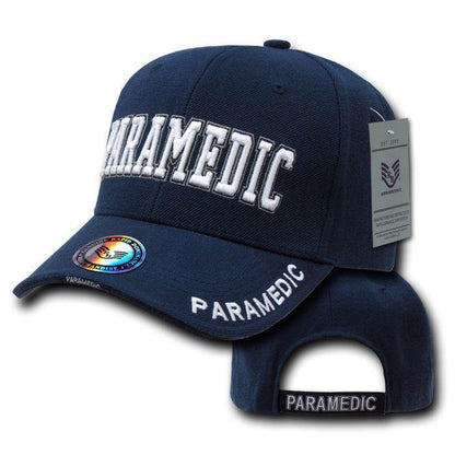 Embroidered Law Enforcement Agencies Justice US USA Baseball Caps Hats Unisex-Paramedic - Navy-