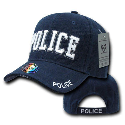 Embroidered Law Enforcement Agencies Justice US USA Baseball Caps Hats Unisex-Police - Navy-