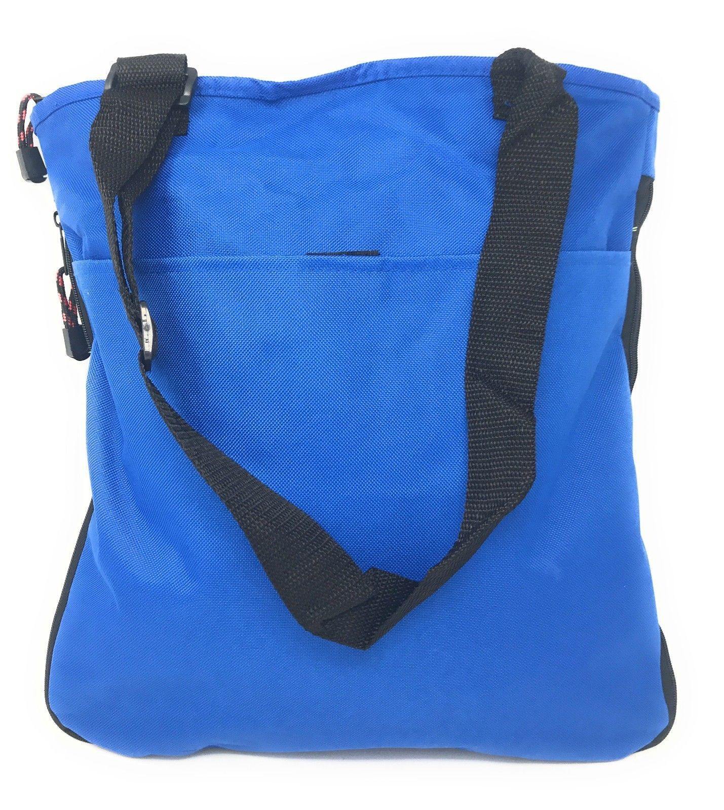 Expandable Zippered Reusable Grocery Shopping Tote Bags With Gusset 16inch-Royal-