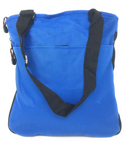 Expandable Zippered Reusable Grocery Shopping Tote Bags With Gusset 16inch-Royal-