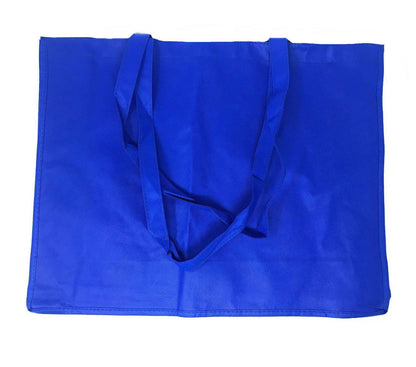 Large Reusable Grocery Shopping Tote Bag Bags Recycled Eco Friendly 20inch-Royal-