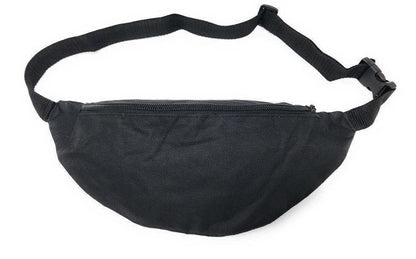 Fanny Pack Man Purse Travel Pouch Money Passport Id Holder Waist Bag 1 Pocket 42inch-BLACK-
