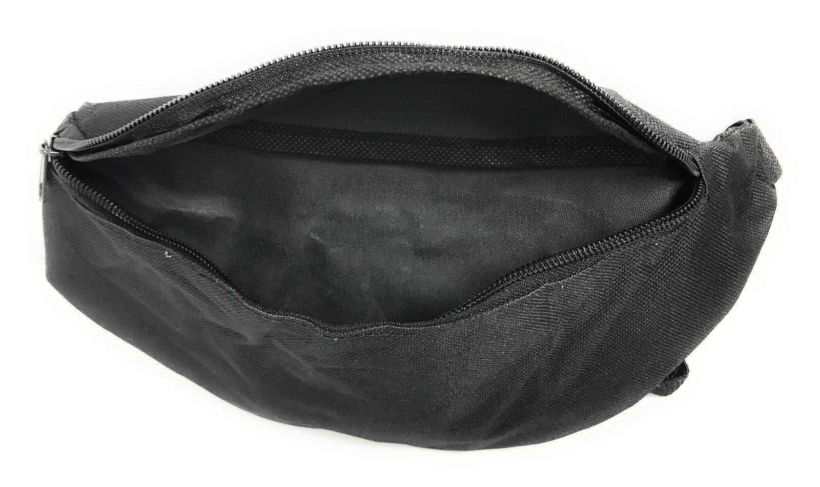 Fanny Pack Man Purse Travel Pouch Money Passport Id Holder Waist Bag 1 Pocket 42inch-BLACK-