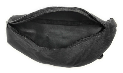 Fanny Pack Man Purse Travel Pouch Money Passport Id Holder Waist Bag 1 Pocket 42inch-BLACK-