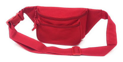 Fanny Pack Purse Travel Pouch Money Passport Id Zipper Waist Belt Bag 3 Pockets 48inch-Navy-