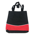 Fashion Reusable Grocery Shopping Tote Bags Eco Friendly 13 1/2inchX 14inch-Red/Black-