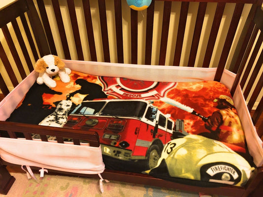 Firefighter Fire Rescue Firemen Dog Fire Truck 50X60 Throw Soft Fleece Blanket-