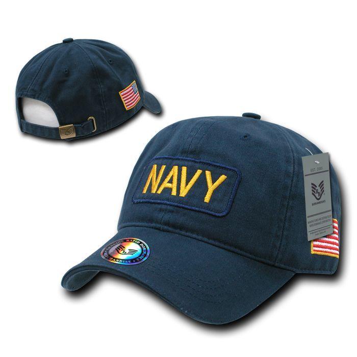 Rapid Dominance Flag Raid US USA Military Army Law Enforcement Embroidered Cotton Caps Hats-Navy - Navy-