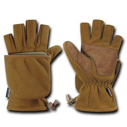 Fleece Shooter'S Winter Shooting Military Patrol Army Mittens Gloves-Black-Small-