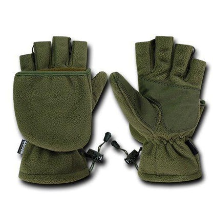 Fleece Shooter'S Winter Shooting Military Patrol Army Mittens Gloves-Black-Small-