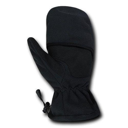 Fleece Shooter'S Winter Shooting Military Patrol Army Mittens Gloves-Black-Small-